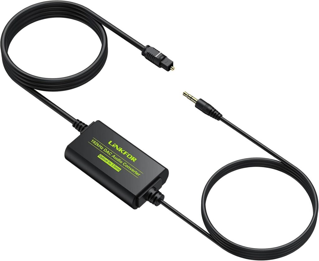 LiNKFOR ULK085 / D-A2 optilise heli muundur 3,5 mm väljundiga