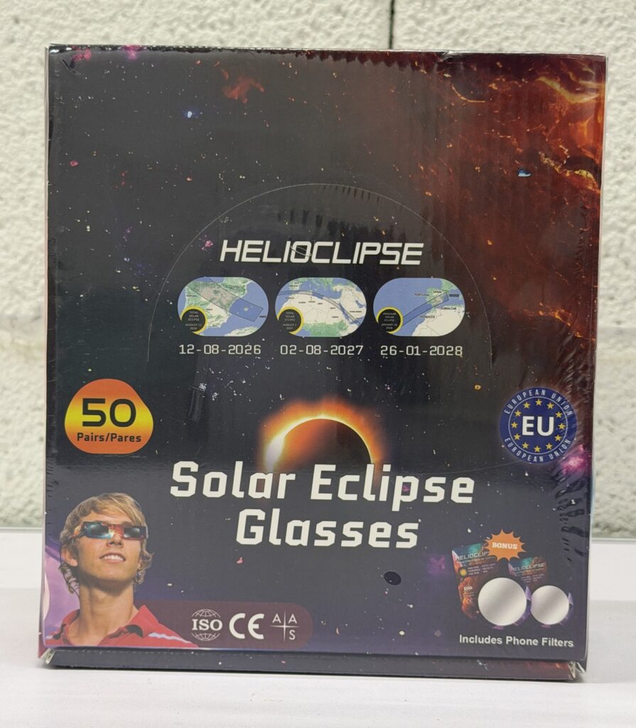 HELIOCLIPSE päikesevarjutuse prillid, 50 paari