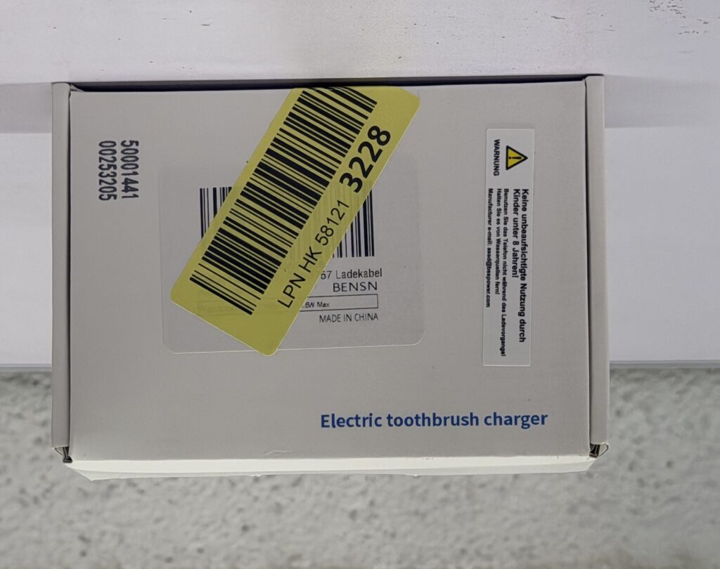BENSN elektrilise hambaharja laadija