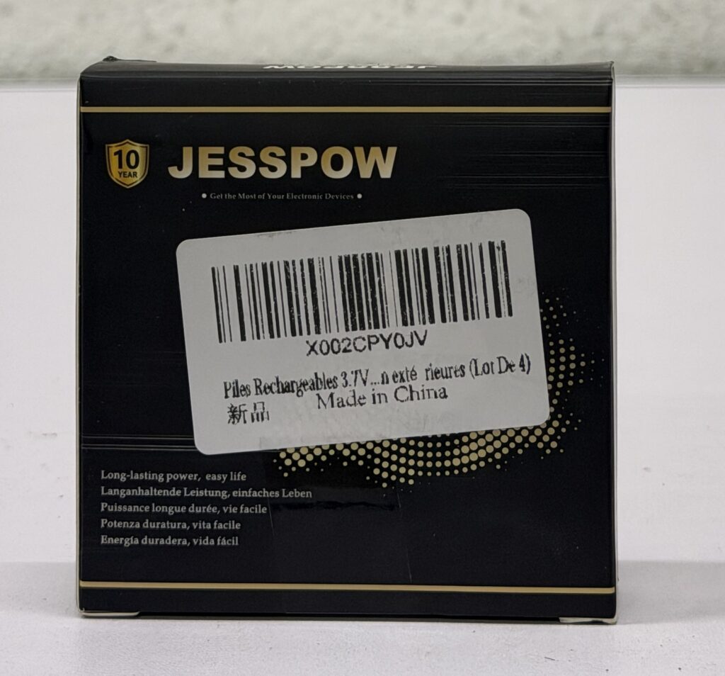 JESSPOW 3,7 V akud, 4 tk
