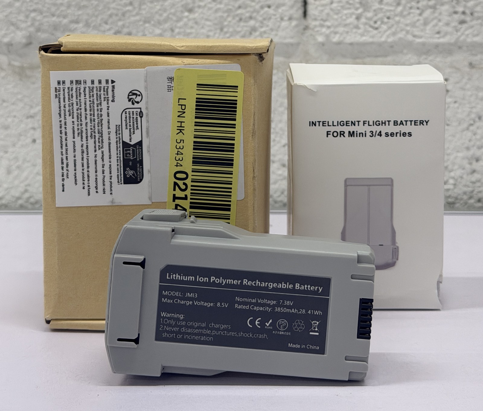 JMI3 drooni asendusaku, 3850 mAh