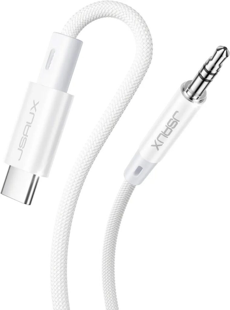 JSAUX CM0010 USB-C–3,5 mm helikaabel, 1 m — sarnase toote illustratiivne pilt
