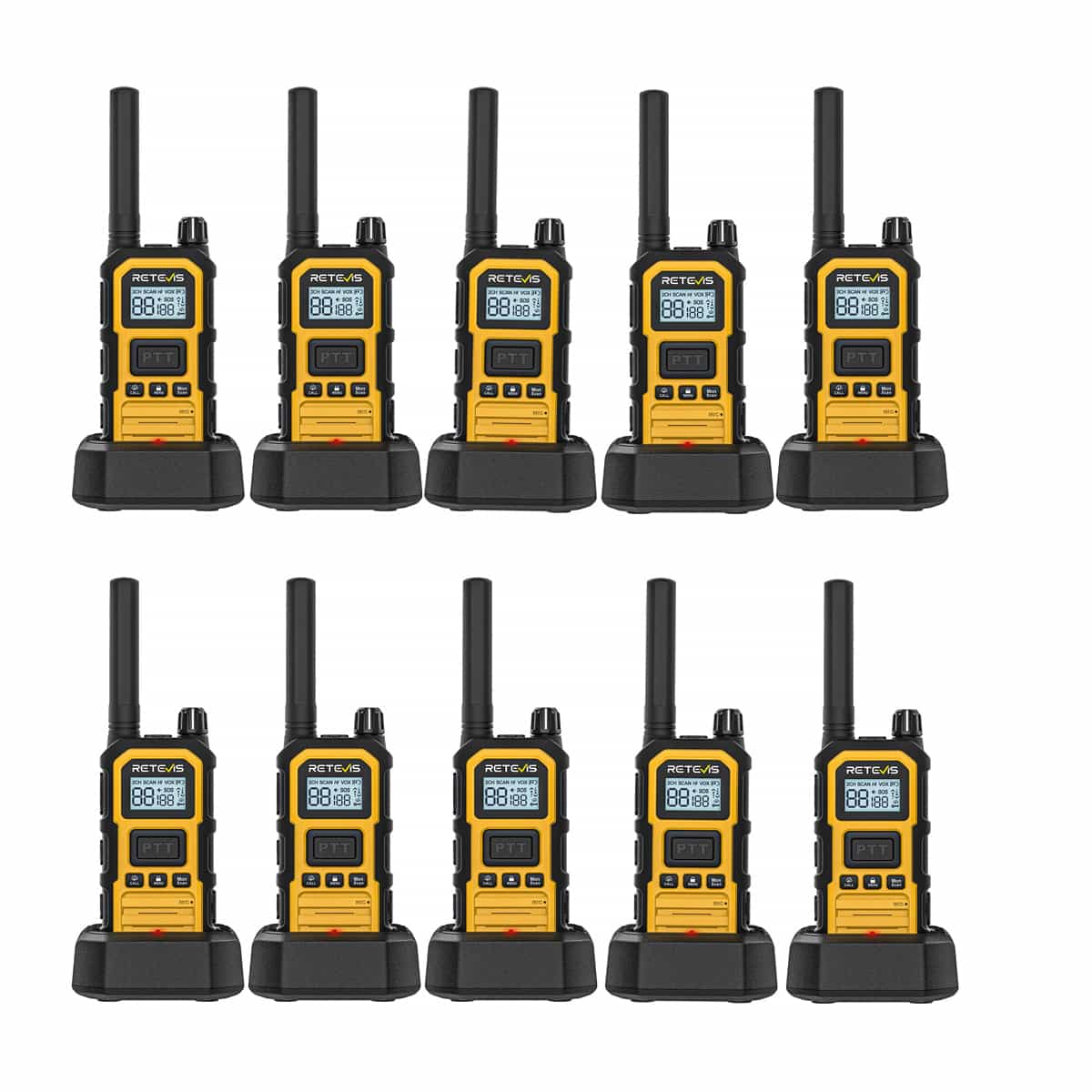 Retevis RB648 Plus 10 raadiosaatja komplekt — tootjapilt